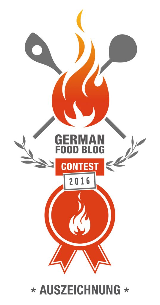 GERMAN FOOD BLOG CONTEST 2016 Auszeichung montagsSuppe